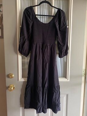 pleated tiered maxi dress gap Pleated Tiered Maxi Dress
